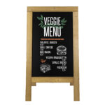 Lavagna Sandwich Nature - 131 x 72,7 x 72 cm - legno naturale - Securit - immagine 4