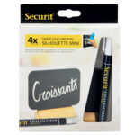 Mini lavagne segnaposto - 7,5 x 9 cm - Securit - set  4 pezzi - immagine 3