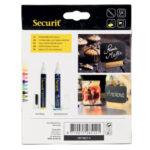 Mini lavagne segnaposto - 7,5 x 9 cm - Securit - set  4 pezzi - immagine 4