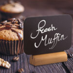 Mini lavagne segnaposto - 7,5 x 9 cm - Securit - set  4 pezzi - immagine 5