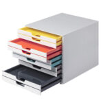 Cassettiera Varicolor - 28 x 35,6 x 29,2 - 10 cassetti - Durable - immagine 2