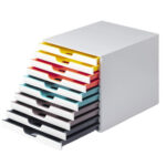 Cassettiera Varicolor - 28 x 35,6 x 29,2 - 10 cassetti - Durable - immagine 3