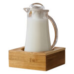 Supporto caraffa - in bamboo - 20x20x8 cm - colore naturale - Leone - immagine 2