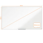 Lavagna bianca magnetica Impression Pro Widescreen - 106 x 188 cm - 85" - Nobo - immagine 5