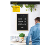 Lavagna da parete con lettere - 40 x 60 cm - Securit - immagine 3