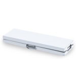 Panca Horeca - pieghevole - 44 x 30 x 183 cm - acciaio/HDPE - bianco - Garden Friend - immagine 2