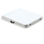 Tavolo Horeca - pieghevole - 74 x 76 x 183 cm - acciaio/HDPE - bianco - Garden Friend - immagine 2