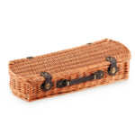 Set barbecue 5 attrezzi - valigetta di vimini - 13 x 26 x 61 cm - Garden Friend - immagine 2