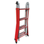 Scala telescopica Everest - 4+4 gradini - acciaio - X-Robust - immagine 2