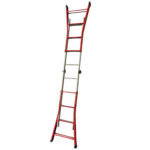 Scala telescopica Everest - 4+4 gradini - acciaio - X-Robust - immagine 3