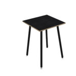 Tavolo alto Skinny Metal - 80 x 80 x 105 cm - nero/nero venato - immagine 2