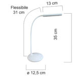 Lampada Nelly - a led - 7,8 W - bianco - Unilux - immagine 2