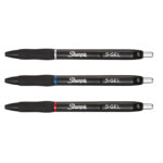 Penna gel a scatto - 0.7 mm - nero/blu/rosso - Sharpie - conf. 3 pezzi - immagine 2