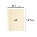 Separatori - 24 tasti A-Z - cartoncino - A4 - avorio - Exacompta - immagine 2