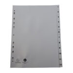 Intercalare numerico - PP riciclato - A4 - 12 tasti - grigio - Exacompta - immagine 2