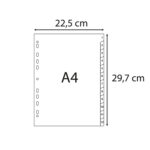 Intercalare numerico - 31 tasti - A4 - PP riciclato - grigio - Exacompta - immagine 3