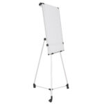 Portablocco magnetico Earth Kyoto - 70 x 100 cm - con base mobile, kit rotolo e bracci estensibili - Bi-Office - immagine 2
