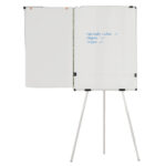Portablocco magnetico Earth Kyoto - 70 x 100 cm - con base mobile, kit rotolo e bracci estensibili - Bi-Office - immagine 6
