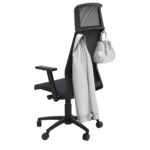 Poltrona semidirezionale Light LLNPRO - con braccioli regolabili - nero - Unisit - immagine 4