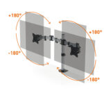 Braccio porta monitor Select 5095-23 - per 2 monitor - Durable - immagine 3