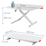 Postazione Sit & Stand Ergo Cosy - da scrivania con vassoio - Leitz - immagine 2