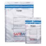 Sacchetti di sicurezza Safe Bag - per corrieri - B5 - 18,6 x 25,5 + 4 cm - PE - bianco - Bong Packaging - conf. 100 pezzi - immagine 2