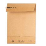 Sacchetti a fondo quadro E-Green - B4 - 25 x 35 x 5 + 10 cm - carta kraft - avana - Bong Packaging - conf. 250 pezzi - immagine 2