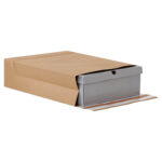 Sacchetti a fondo quadro E-Green - B4 - 25 x 35 x 5 + 10 cm - carta kraft - avana - Bong Packaging - conf. 250 pezzi - immagine 4