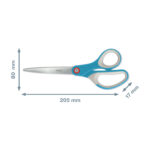 Forbici Cosy - 205 mm - acciaio - blu - Leitz - immagine 2