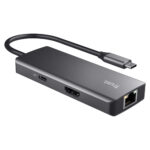 Adattatore multiporta Dalyx - USB-C 6 in 1 - alluminio - argento - Trust - immagine 2