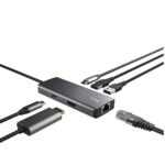 Adattatore multiporta Dalyx - USB-C 6 in 1 - alluminio - argento - Trust - immagine 4