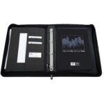 Portablocco Flap - con manici - tessuto - nero - A4 - City Time - immagine 2