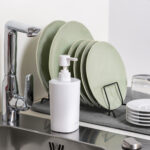 Dispenser sapone Pronto Bagno - da banco - capacità 450 ml - PPL - bianco - Perfetto - immagine 3