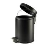 Pattumiera Premium - con pedale e vaschetta - 3 L - nero satinato - Perfetto - immagine 2