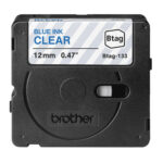 Brother - Nastro adesivo - Blu/Trasparente - 12mm x 4mt - BTAG133 - immagine 2