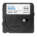 Brother - Nastro -  Blu/Bianco - BTAG233 - 12mm x 4mt - immagine 2