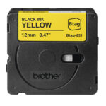 Brother - Nastro -  Nero/Giallo - BTAG631 - 12mm x 4mt - immagine 2