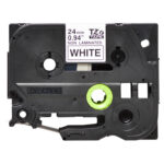 Brother - Nastro non laminato - Nero/Bianco - TZE-N251 - 24mm x 8mt - immagine 2