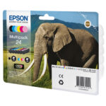 Epson - Multipack Cartuccia ink - 24 - C/M/Y/C CH/M CH/K - C13T24284012 - C/M/Y 4,6ml - K/ C CH/M CH 5,1ml - - immagine 2