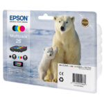 Epson - Multipack Cartuccia ink - 26 - C/M/Y/K - C13T26164010 - C/M/Y 4,5ml cad - K 6,2ml - immagine 2