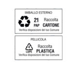 Etichette adesive - in carta - permanenti - 210 x 74,2 mm - 4 et/fg - 100 fogli - bianco - Starline - immagine 2