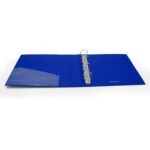 Raccoglitore personalizzabile KingShow - 22 x 30 cm - 4 anelli a D 40 mm - dorso 5 cm - blu - Starline - immagine 3