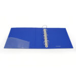Raccoglitore personalizzabile KingShow - 22 x 30 cm - 4 anelli a D 50 mm - dorso 6 cm - blu - Starline - immagine 3