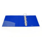 Raccoglitore personalizzabile KingShow - 22 x 30 cm - 4 anelli a D 65 mm - dorso 8 cm - blu - Starline - immagine 3