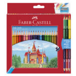 Matita colorata eco Il Castello+3 bicolor - diametro mina 3,00 mm - colori assortiti - Faber-Castell - astuccio 24 pezzi