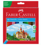 Matita colorata eco Il Castello - diametro mina 3,00 mm - colori assortiti - Faber-Castell - astuccio 48 pezzi