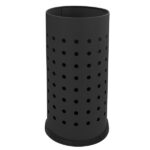 Portaombrelli forato - diametro 24 cm - H 48 cm - 21 L - acciaio - nero - Stilcasa