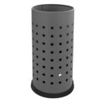 Portaombrelli forato - diametro 24 cm - H 48 cm - 21 L - acciaio - grigio - Stilcasa