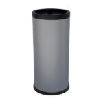 Posacenere autoestinguente coperto da terra - diametro 31 cm - H 72 cm - grigio - Stilcasa