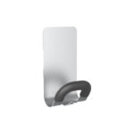 Appendiabiti magnetico - 7,4 x 6,8 x 14,3 cm - 1 posto - acciaio/ABS - Alba